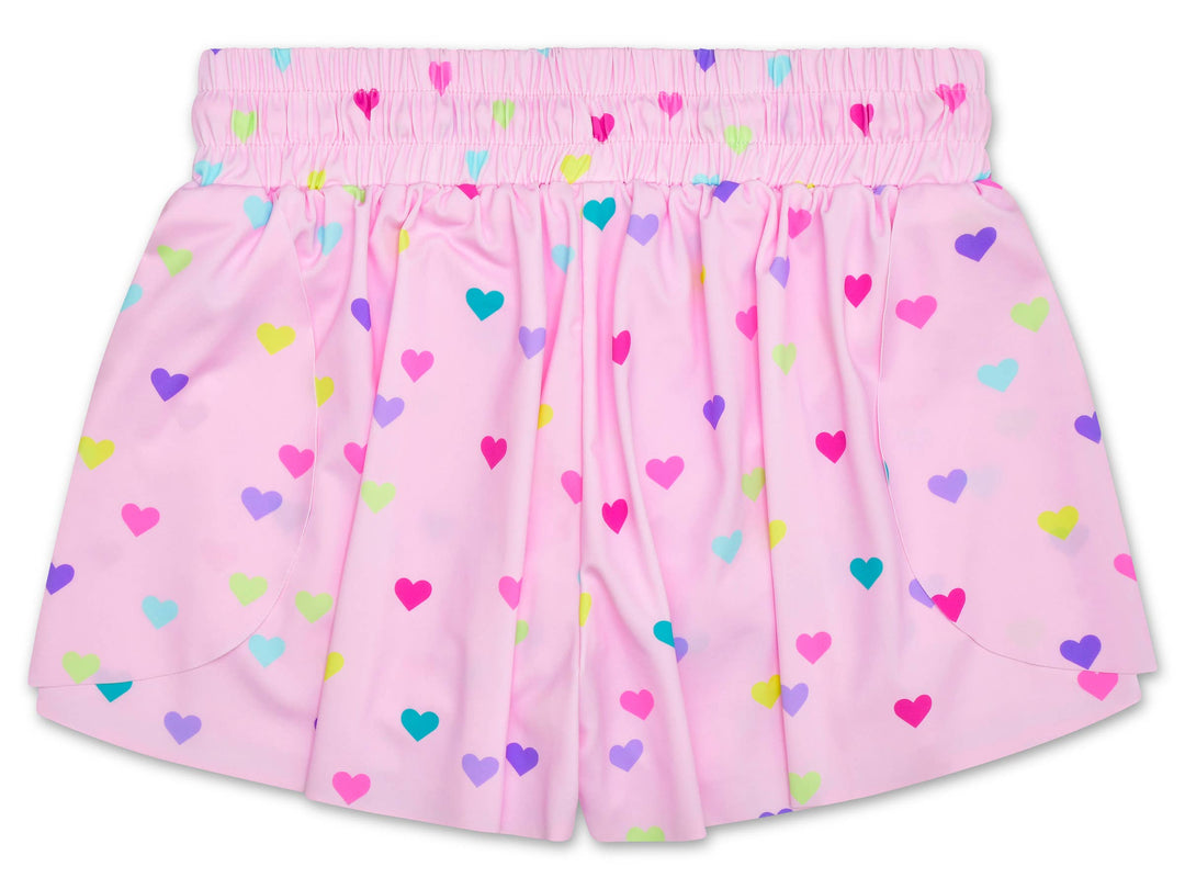 Heart Confetti Butterfly Shorts (Large (14))