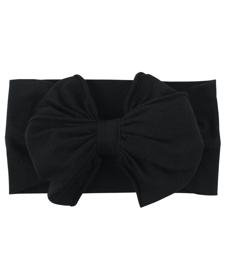 Girls Black Big Bow Headband