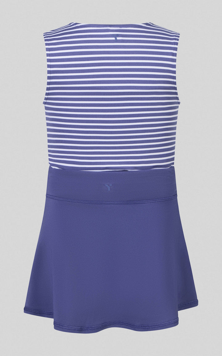 Little Girls Tank, Crossover Skort, Fanny bag Set - Ocean Spalsh
