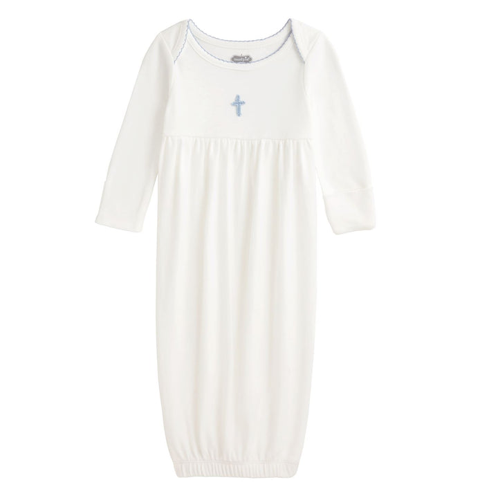 Blue Crochet Cross Gown