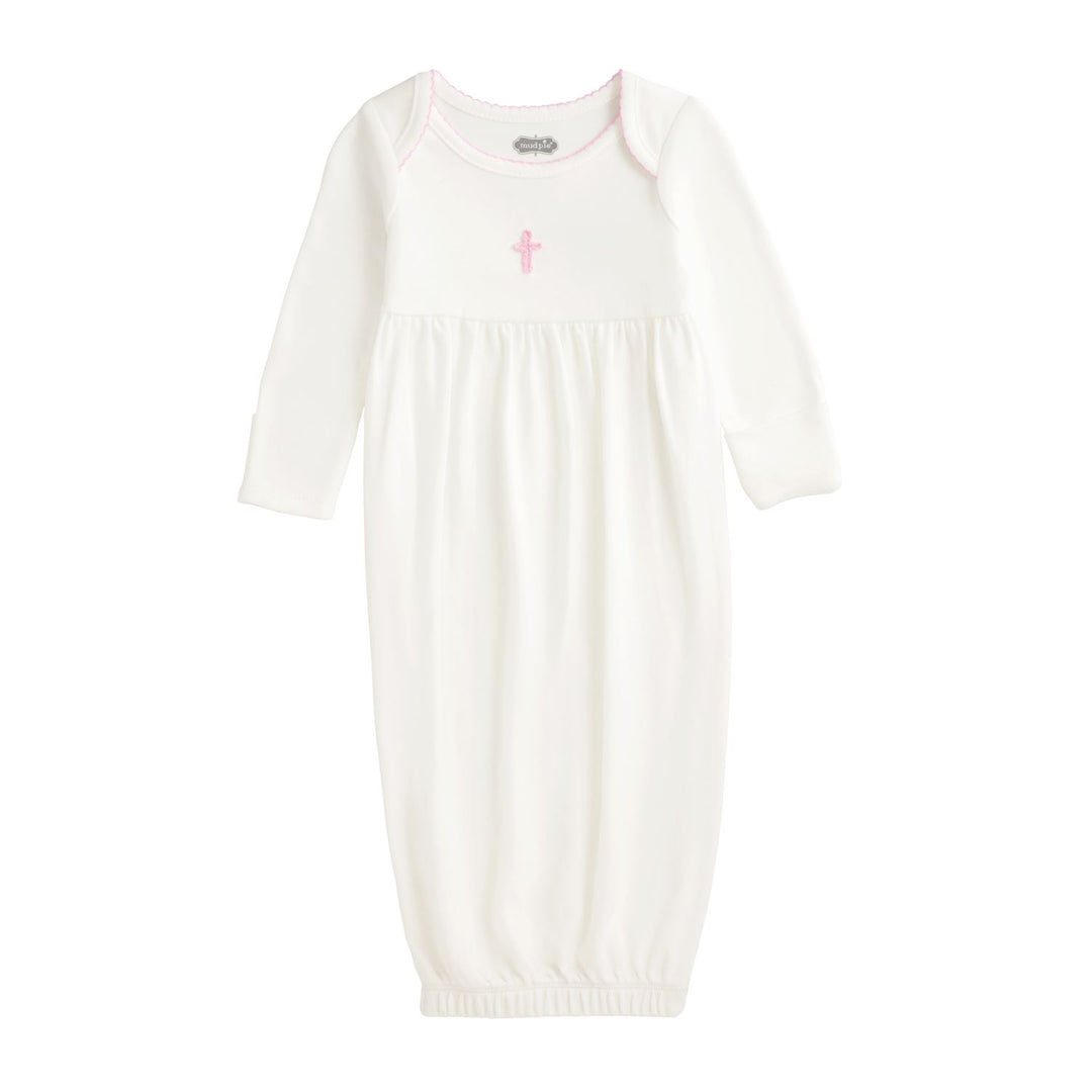 Pink Crochet Cross Gown