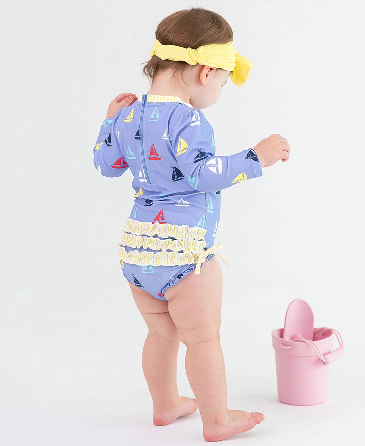 Girls Banana Swim + Active Bow Headband