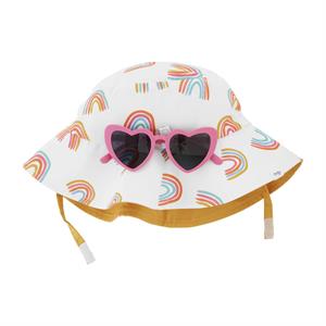 Rainbow Hat And Sunglasses