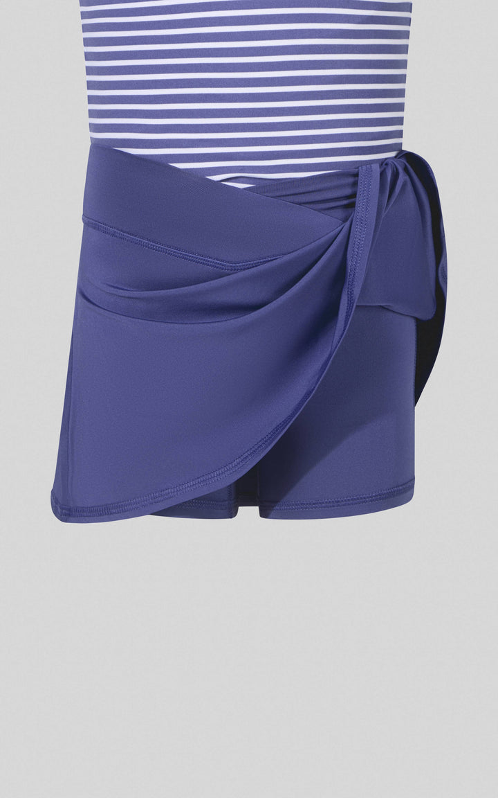 Little Girls Tank, Crossover Skort, Fanny bag Set - Ocean Spalsh