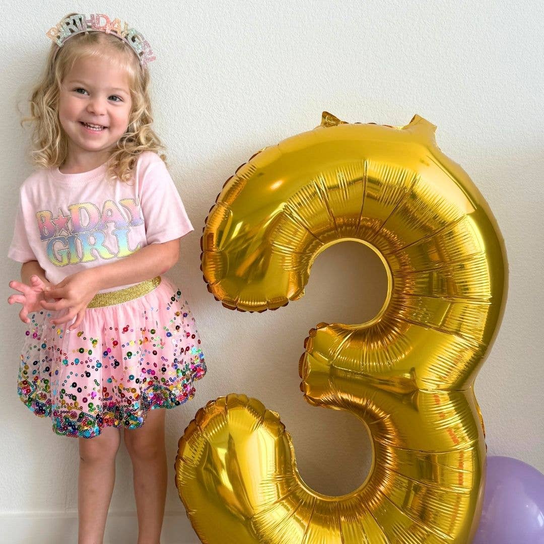 Pink Confetti Tutu - Dress Up Skirt - Kids Tutu - Birthday Tutu