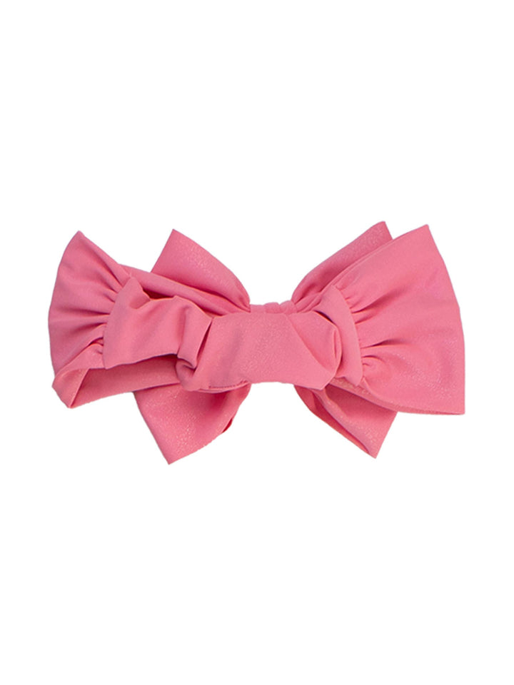 Girls Rose Shimmer Swim + Active Bow Headband