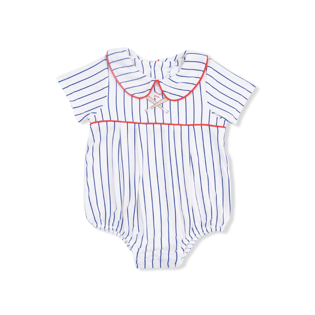 Baseball Stripe - Classic Box Pleat Bubble