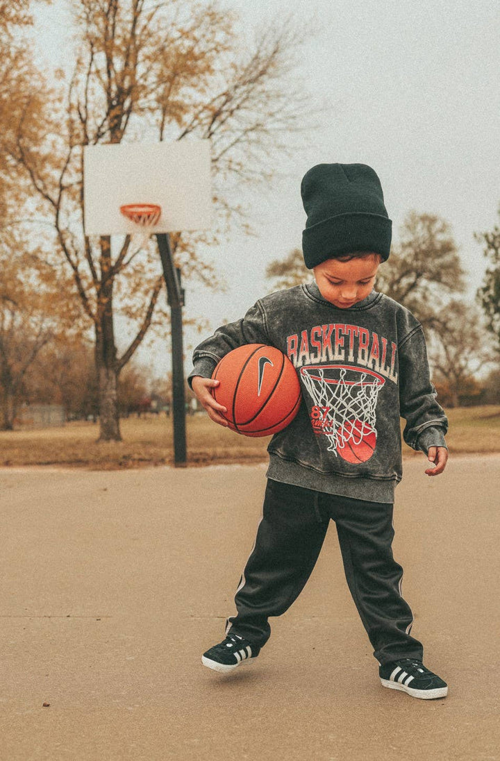 Toddler Vintage Inspired Basketball Crew