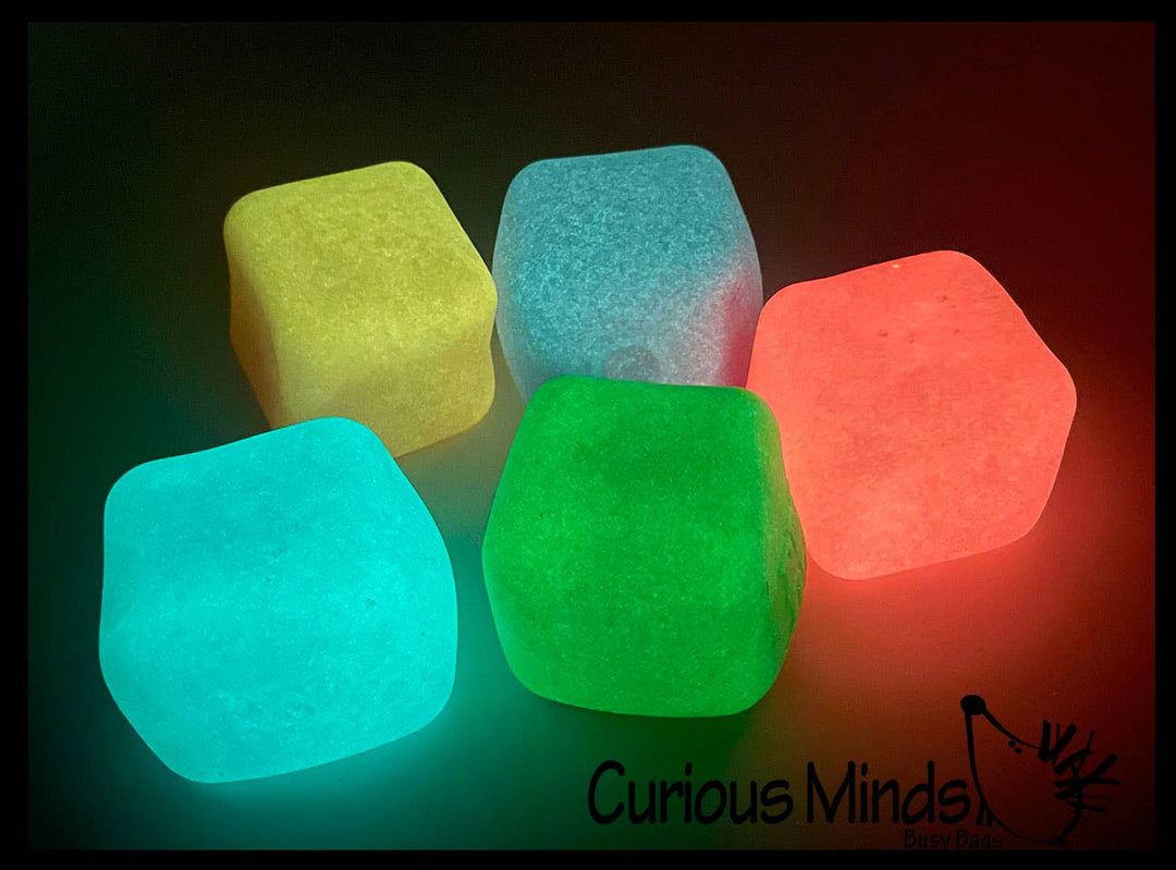 1 GLOW Nee Doh Nice Cube Ice Sugar Ball - Thick Glue/Gel
