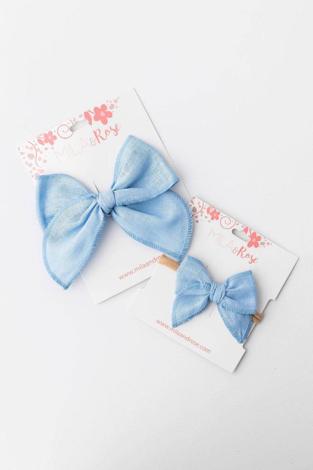 Classic Hair Bow - Bluebird