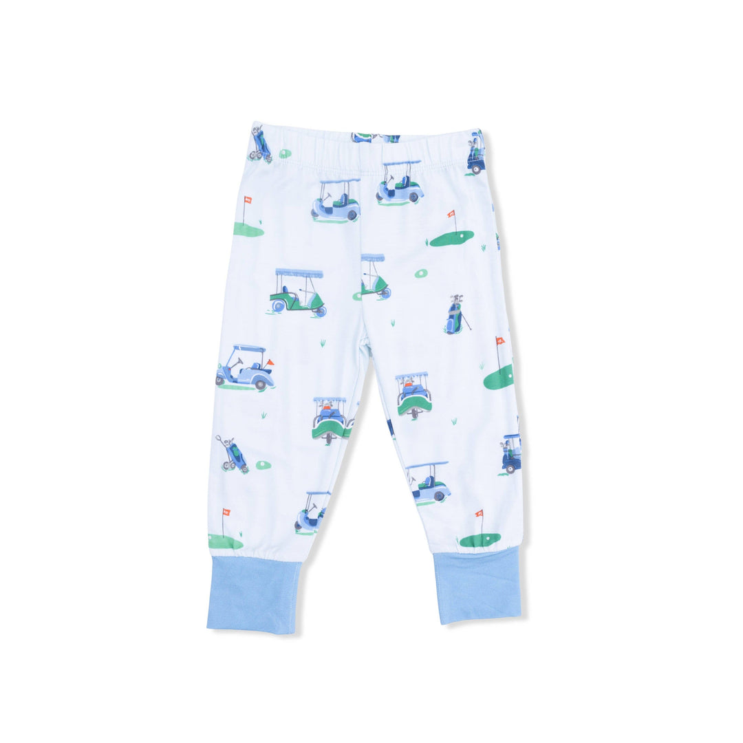 Vintage Golf Carts Blue - Short Sleeve Loungewear Set