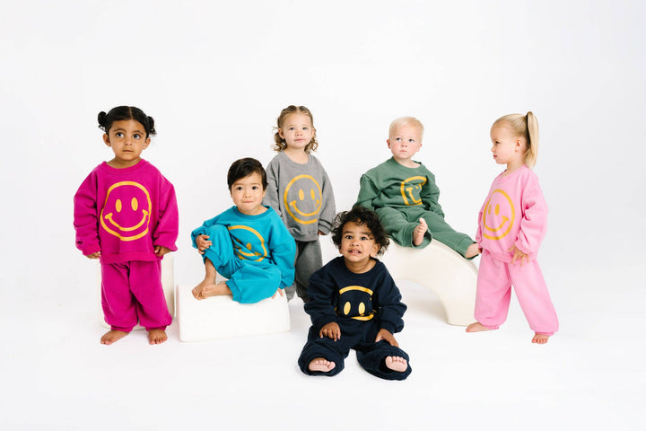 Navy Happy Sweatsuit