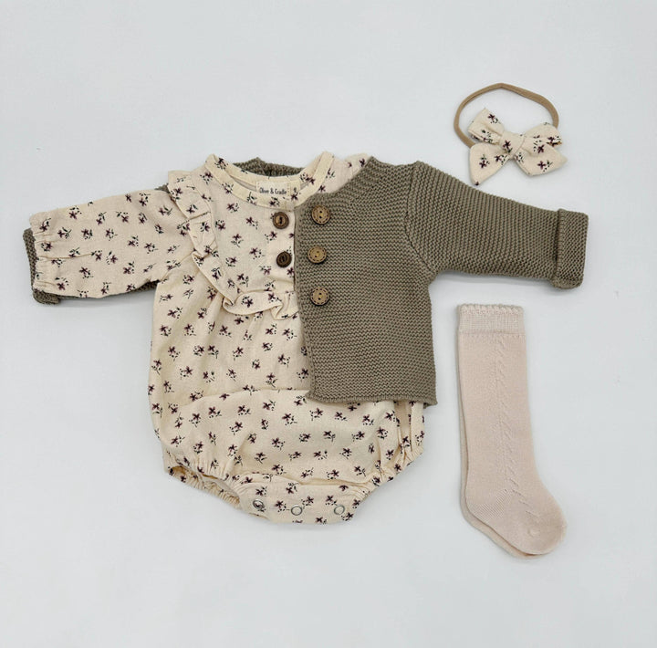 Claudia Soft Cotton Romper Set