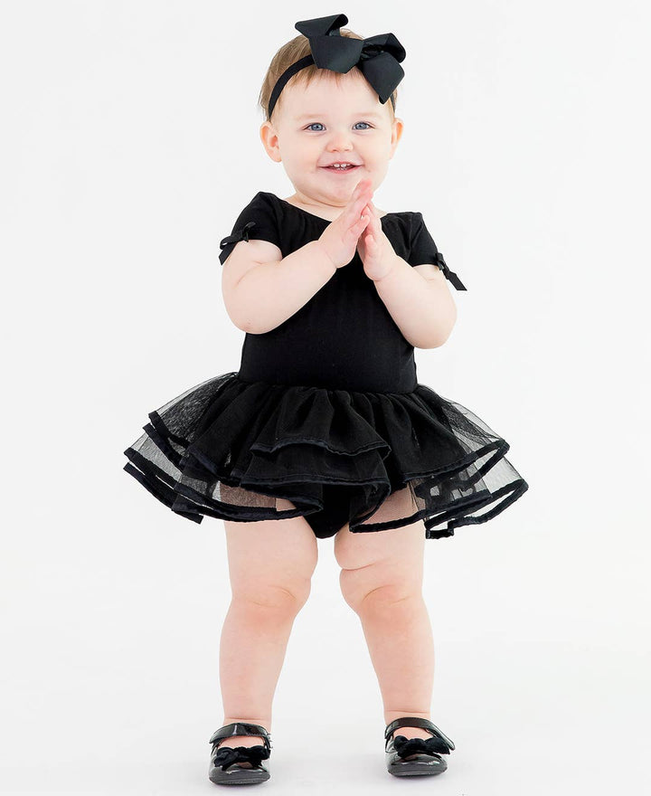 Girls Black Bow Headband