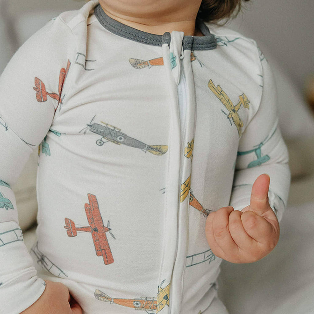 Zip-Up Footie Pajama - Ace