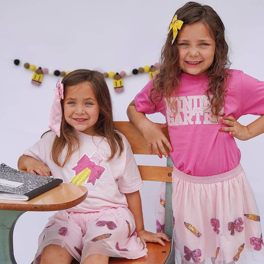 Back to School Cutie Sequin Tutu - Kids Clothing
