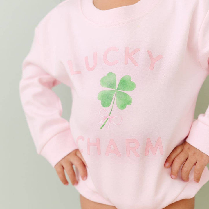 Lucky Charm St. Patrick's Day Long Sleeve Romper - Baby