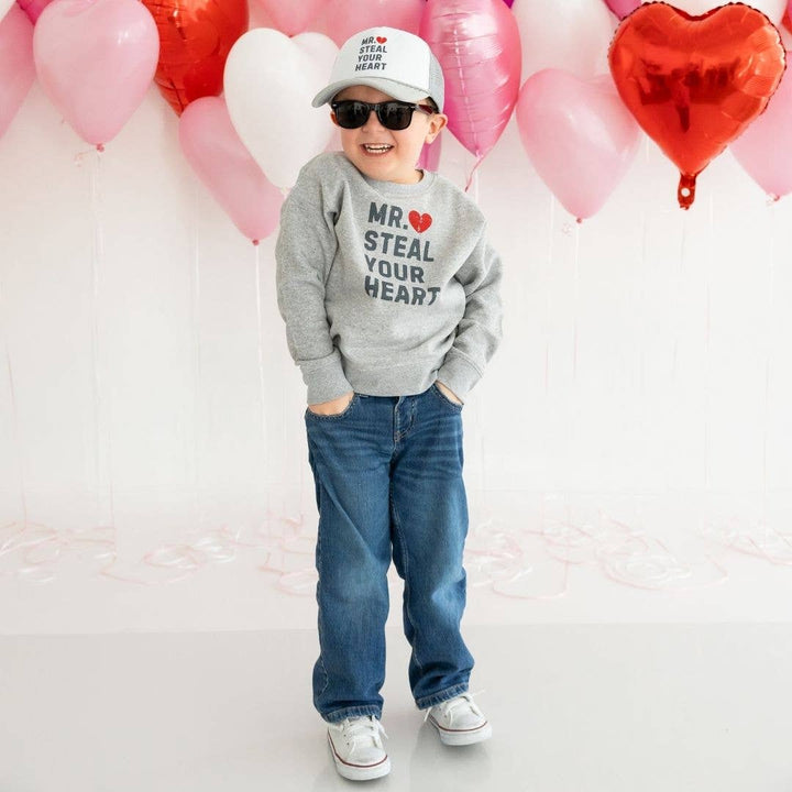 Mr. Steal Your Heart Valentine's Day Trucker Hat - Boys