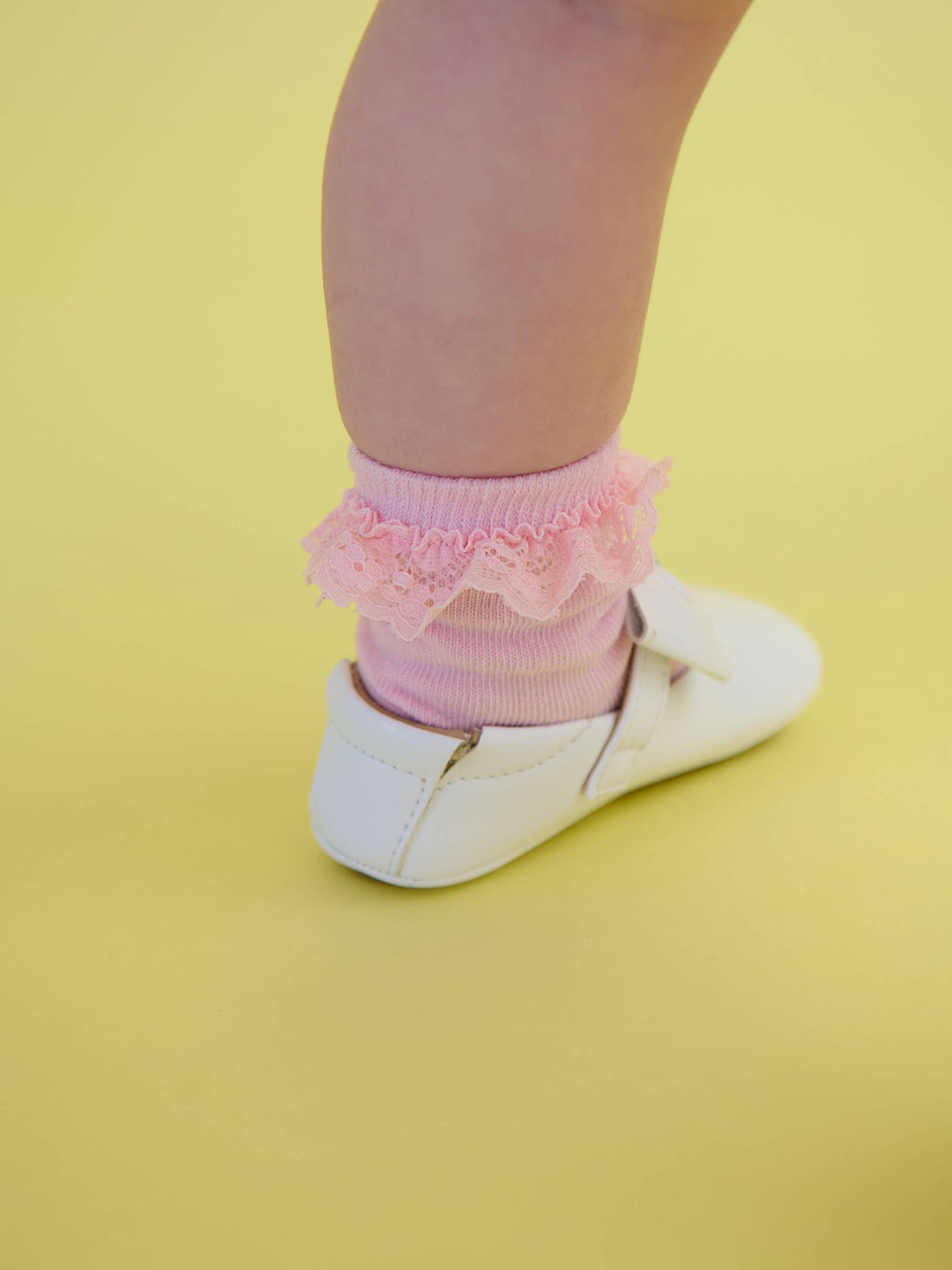 Girls Pink 3-Pack Ruffle Ankle Socks