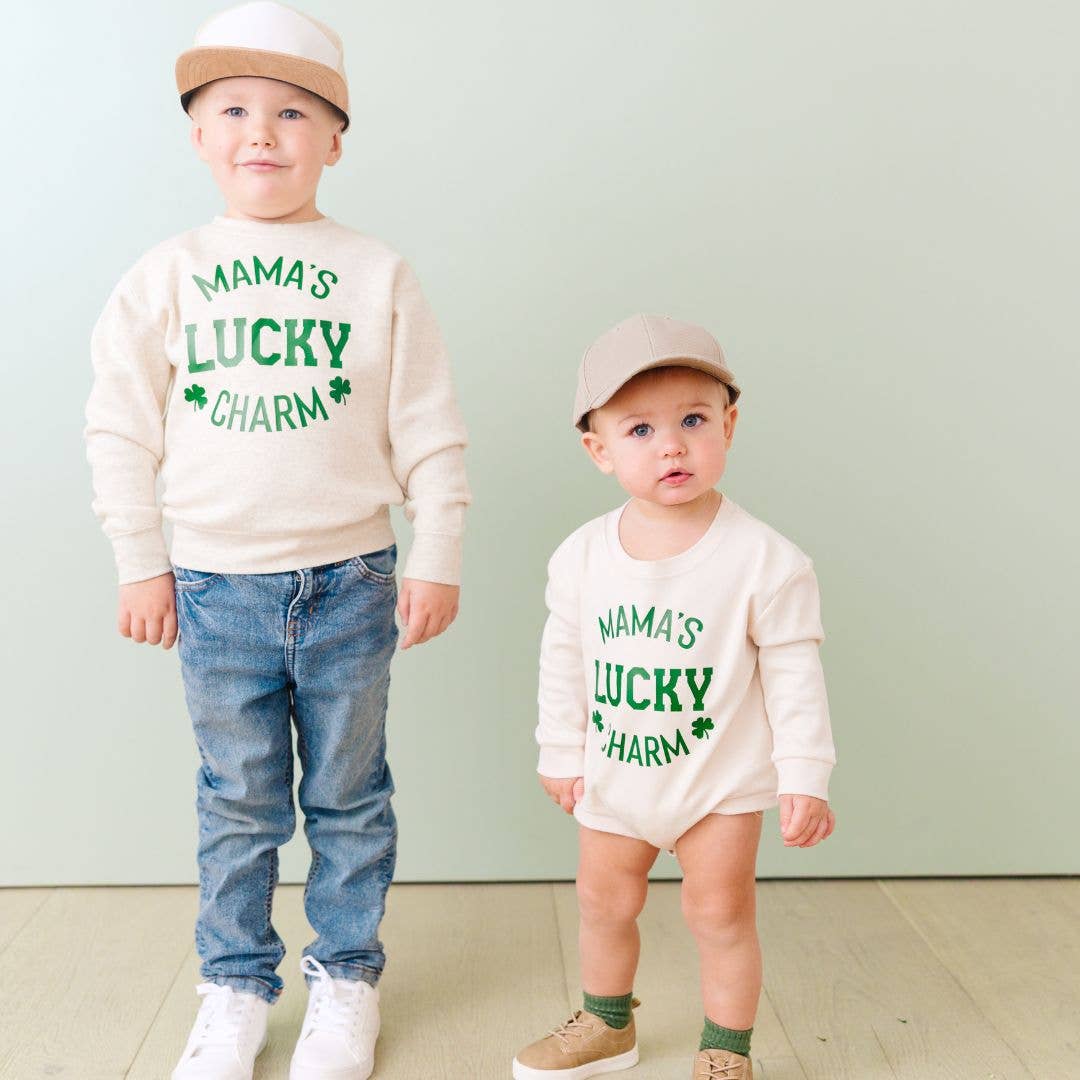 Mama's Lucky Charm St. Patrick's Day Sweatshirt - Boys