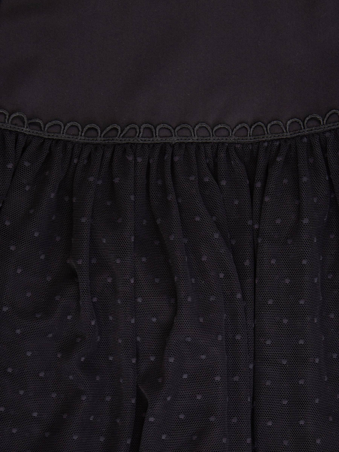 Black Long Sleeve Tulle Dress & Bloomer Set