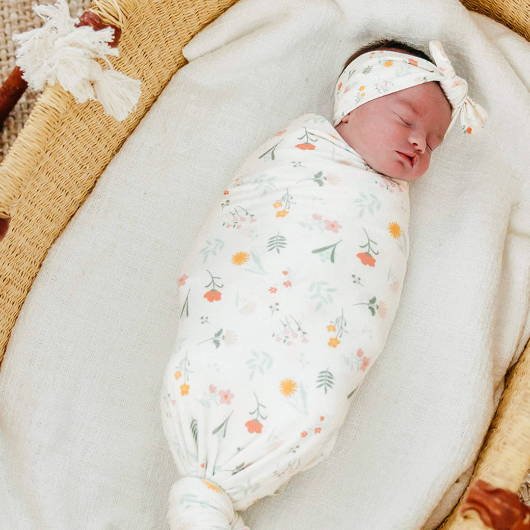Knit Swaddle Blanket - Mabel
