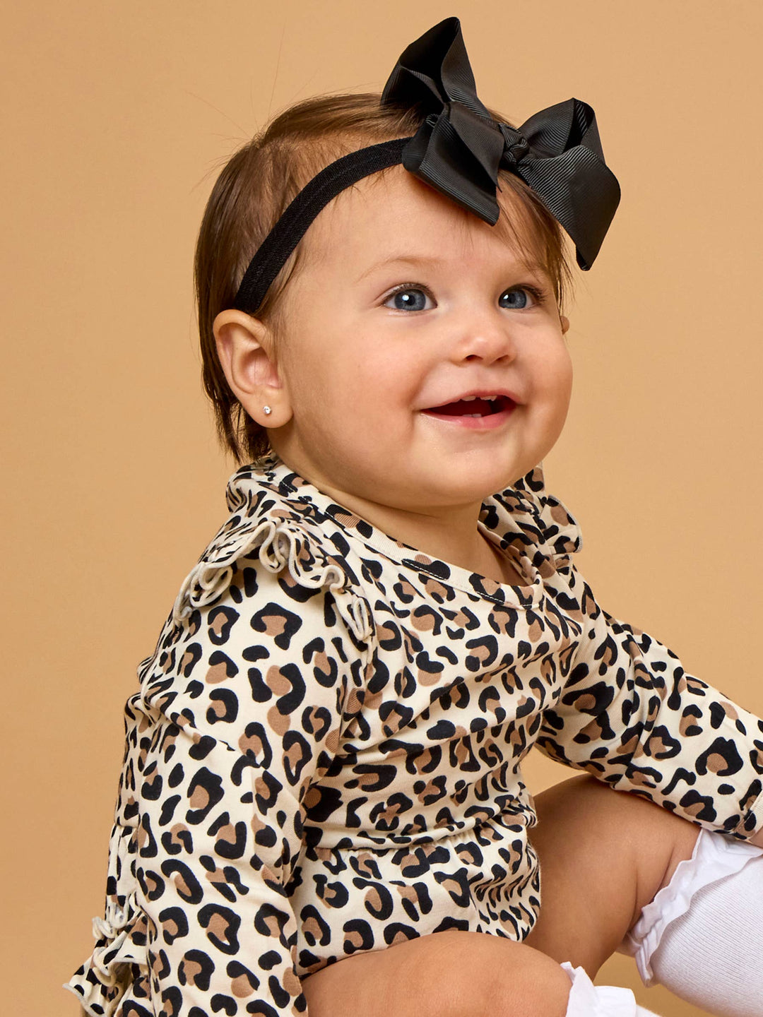Girls Black Bow Headband