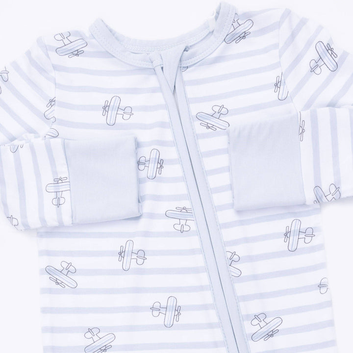 Airplane Stripe - Convertible Romper