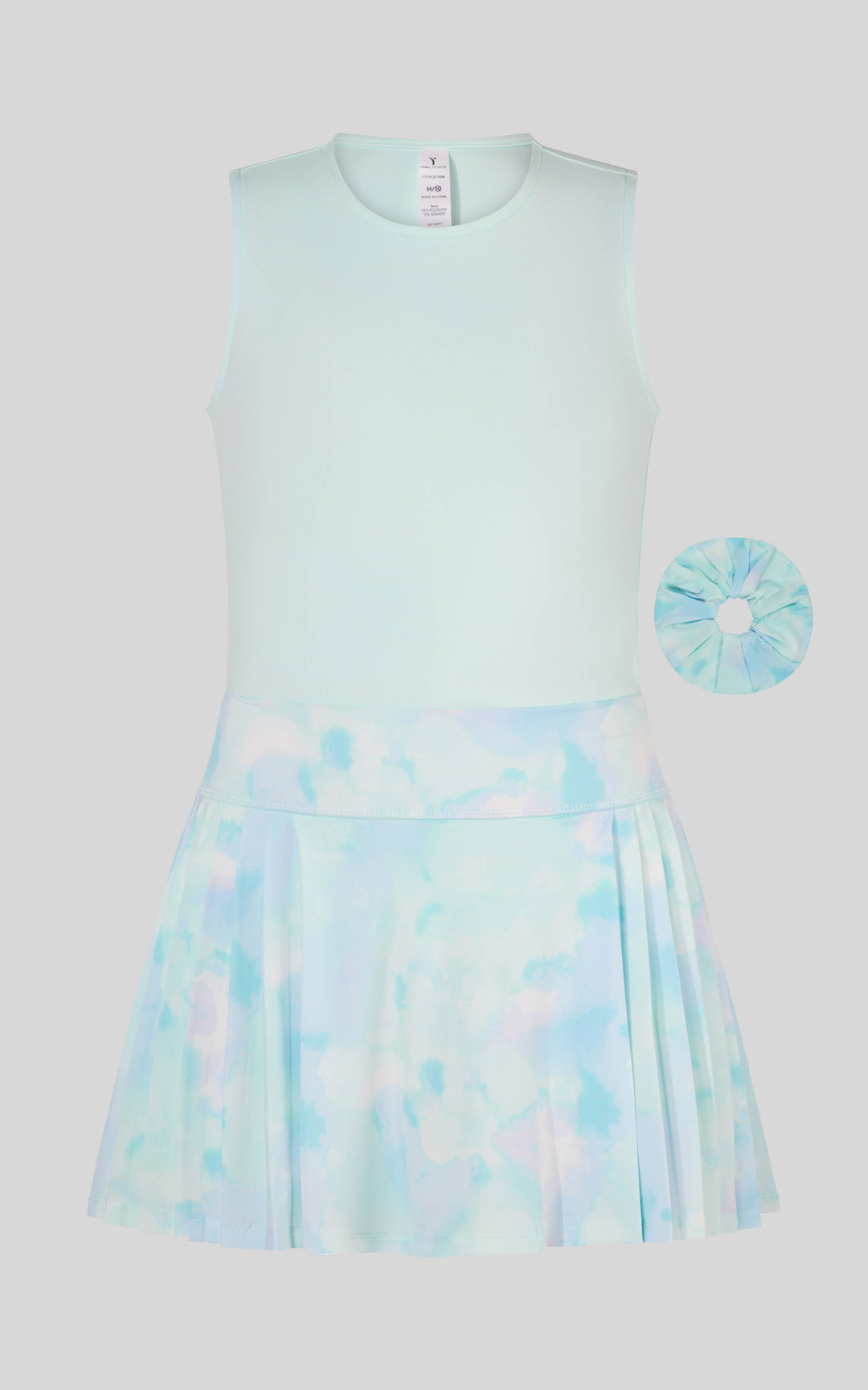 Tween Girls Tank, Pleated Skort, Scrunchie - 3 pc SET