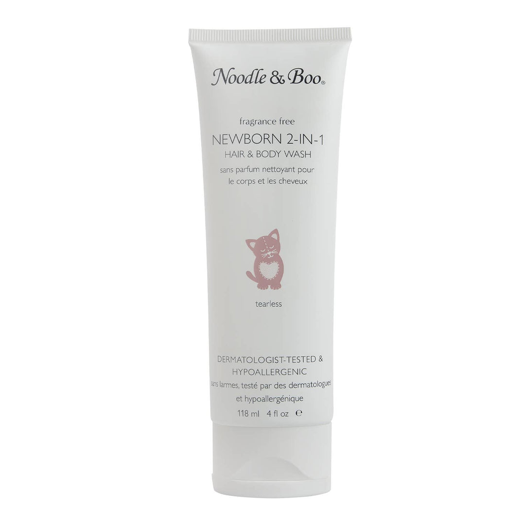 Baby Bath & Massage Set, Fragrance Free, Hearts & Daisies
