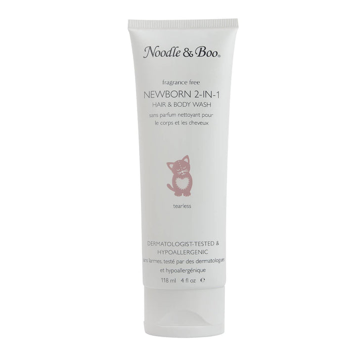 Baby Bath & Massage Set, Fragrance Free, Hearts & Daisies