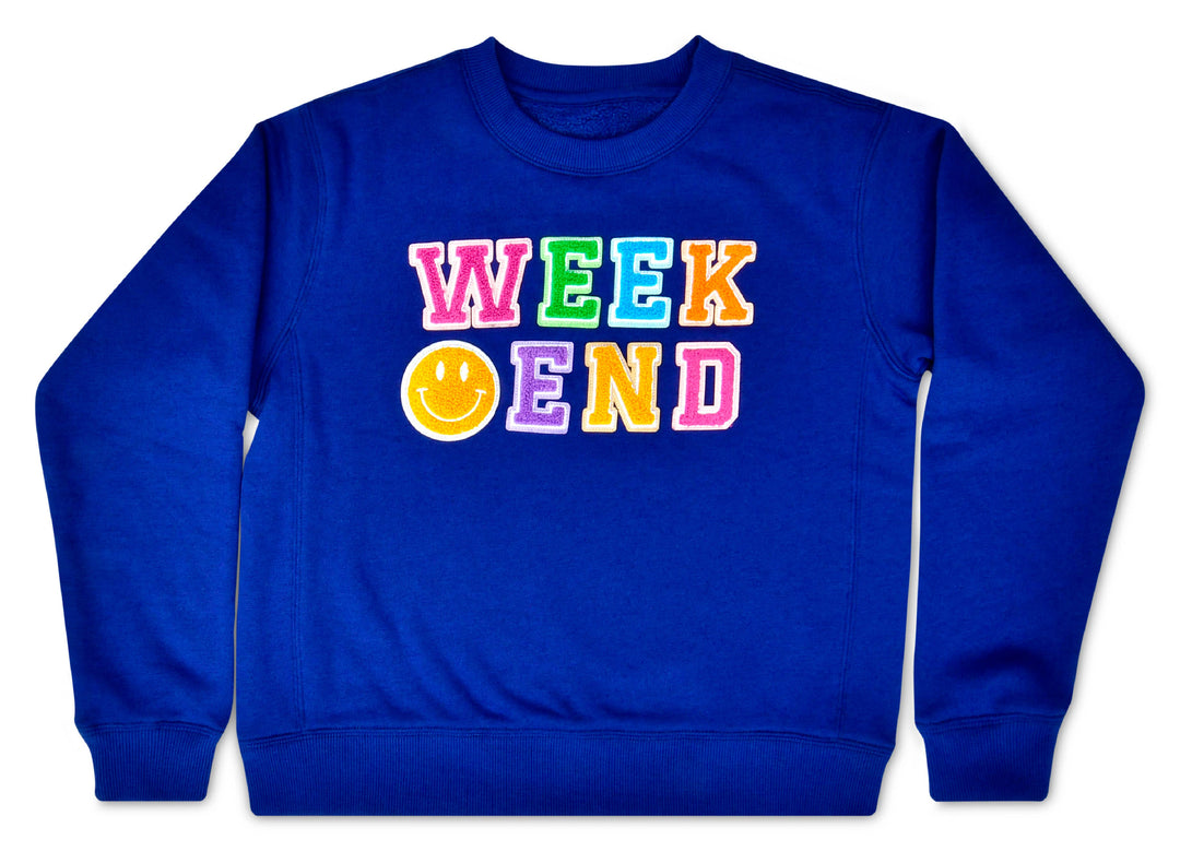 Weekend Midnight Basic Crew Neck Sweatshirt  (LARGE 14)