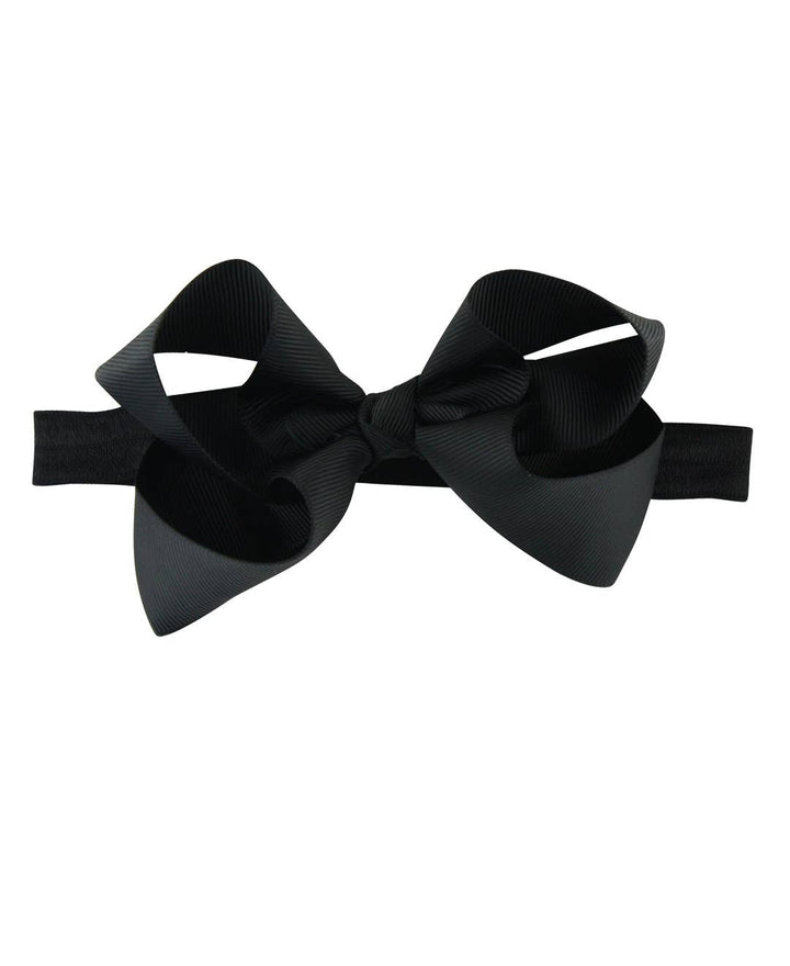 Girls Black Bow Headband
