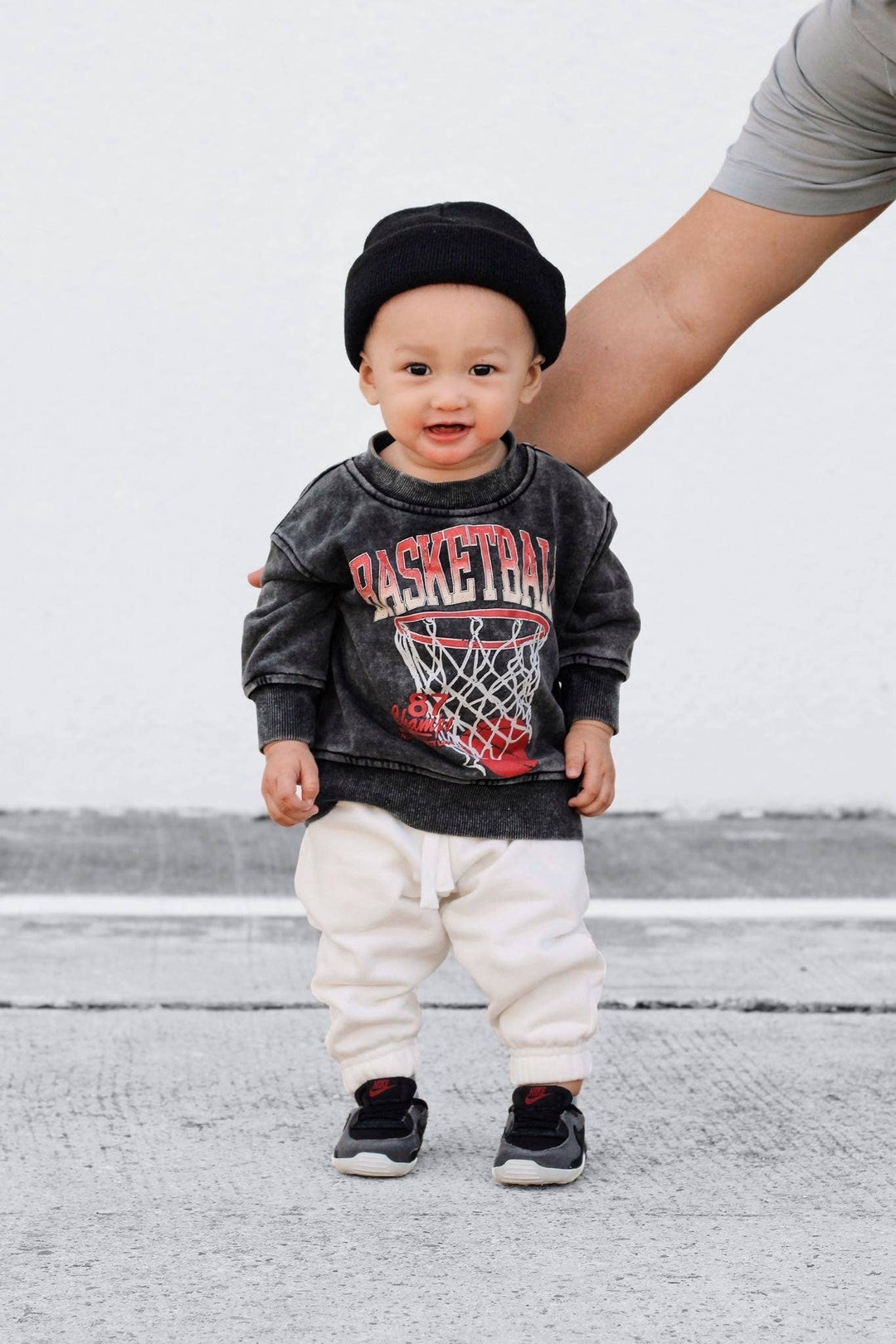 Toddler Vintage Inspired Basketball Crew