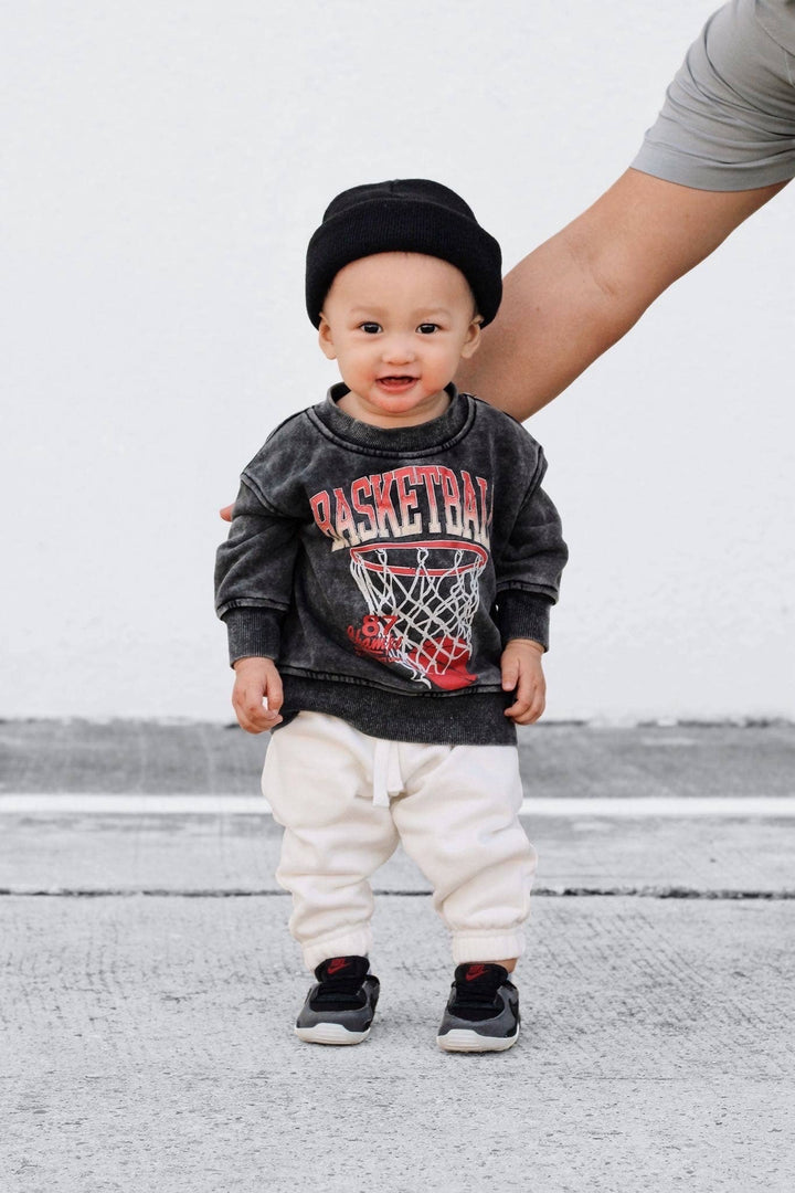 Toddler Vintage Inspired Basketball Crew