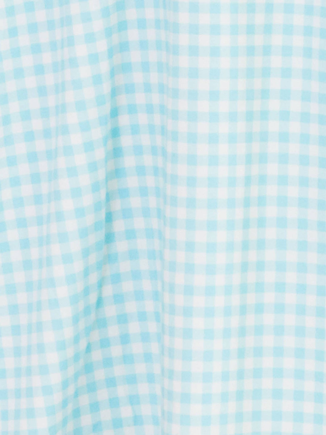 Baby Blue Breeze Gingham Modal Blend Knotted Sleep Gown & Hat Set