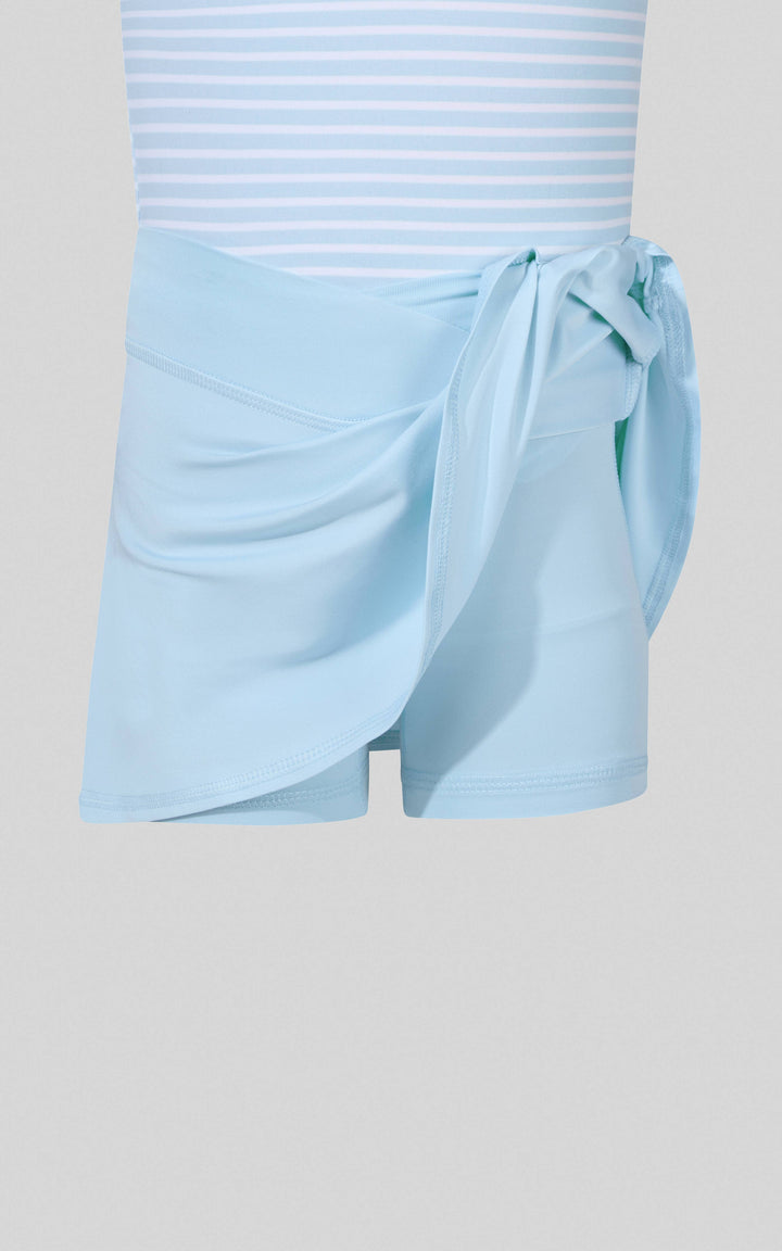 Little Girls Tank, Crossover Skort, Fanny bag Set - Ocean Spalsh