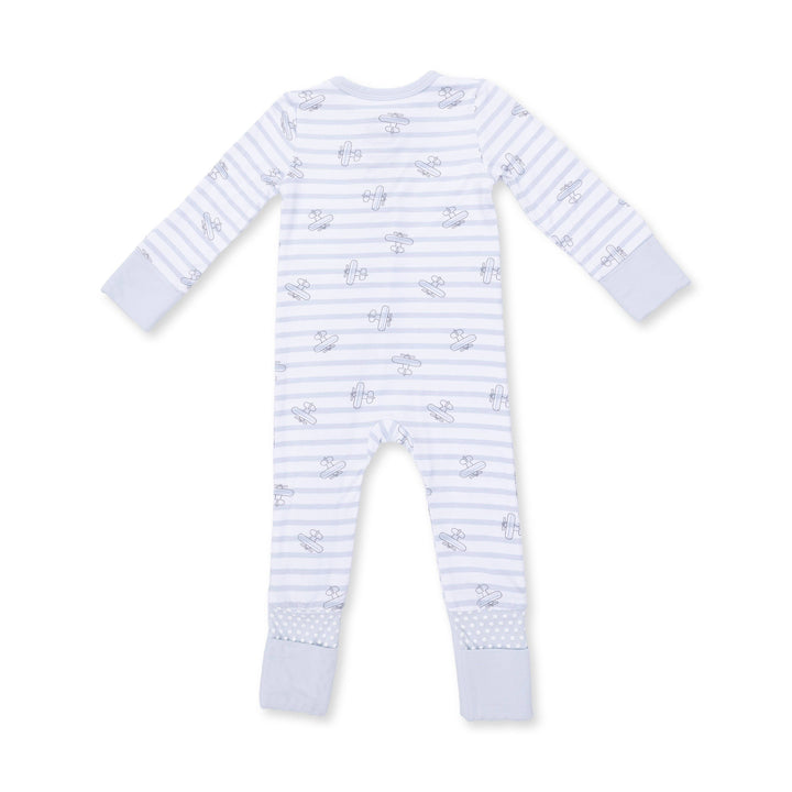 Airplane Stripe - Convertible Romper
