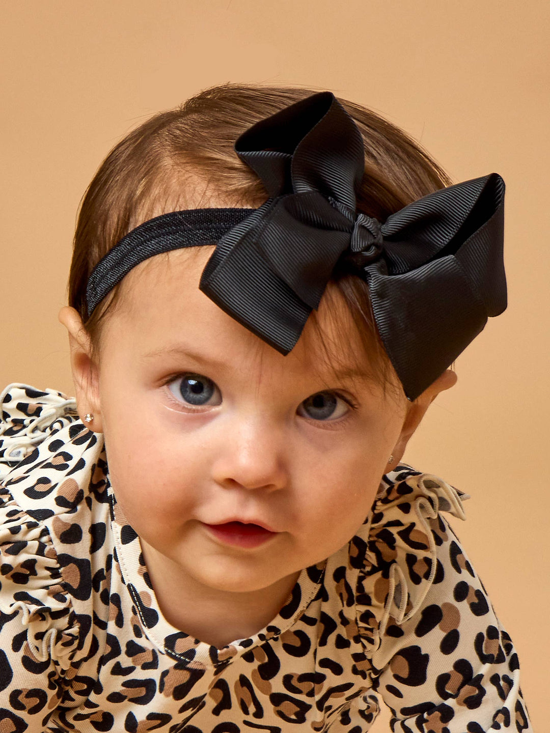 Girls Black Bow Headband