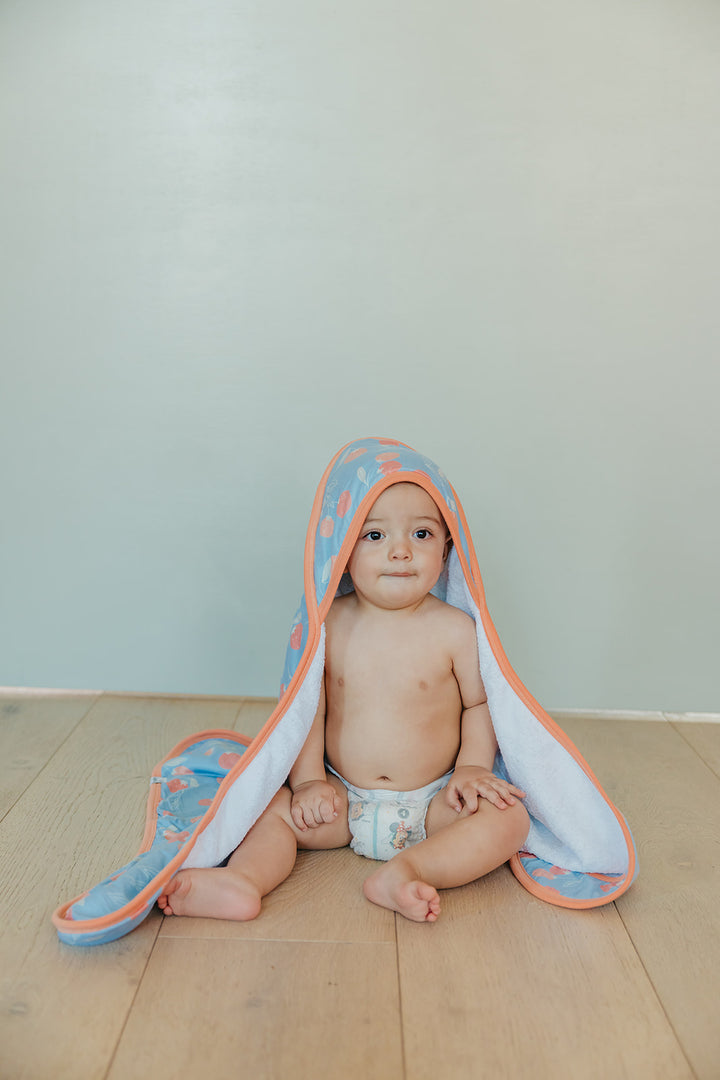Clementine Premium Baby Knit Hooded Towel