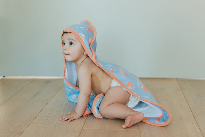 Clementine Premium Baby Knit Hooded Towel