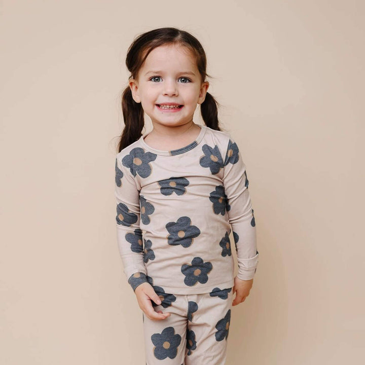 2pc Long Sleeve Pajama Set - Gemma In Tan