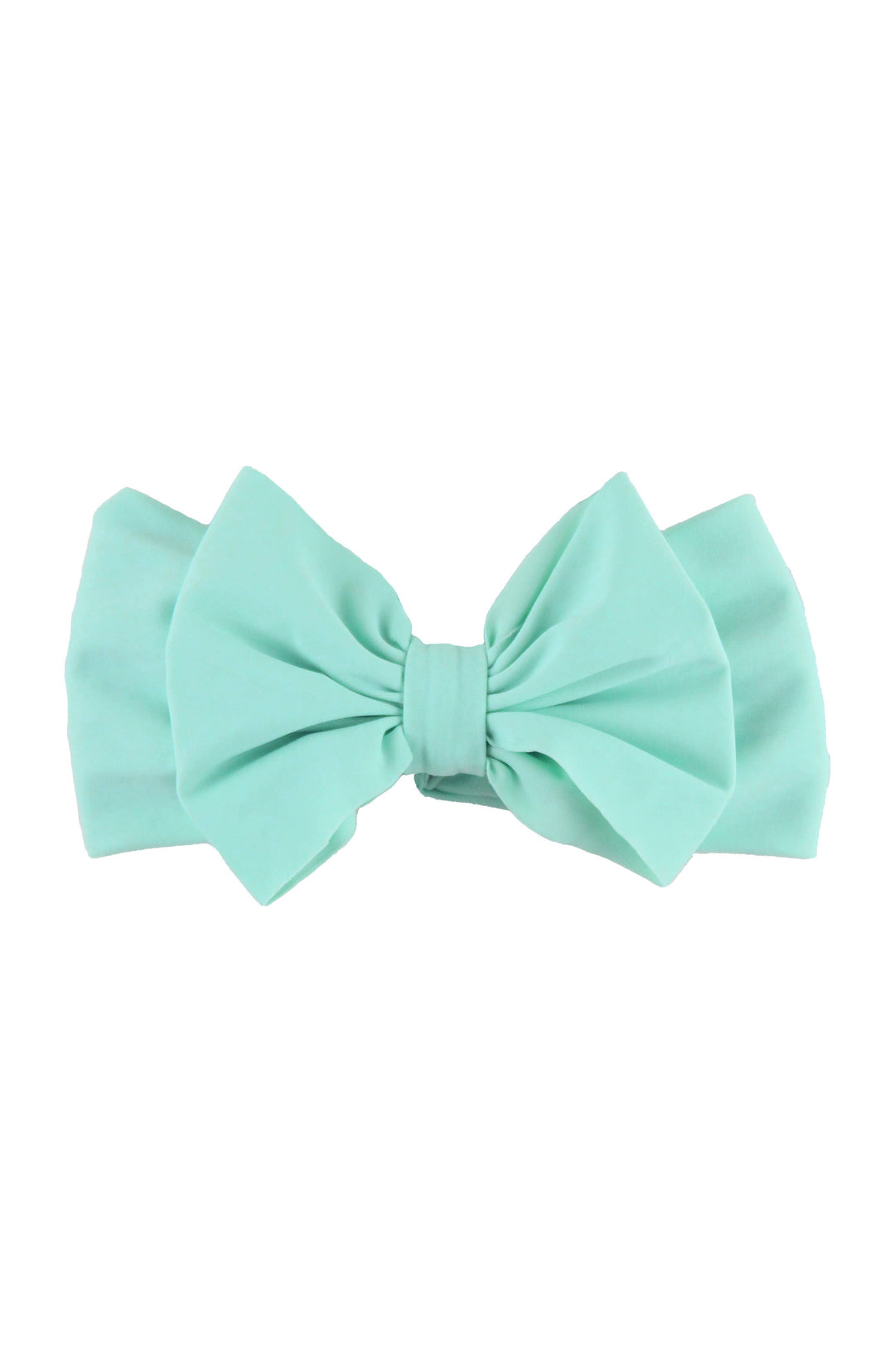 Girls Vintage Aqua Swim + Active Bow Headband