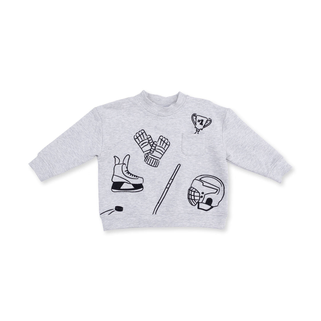 Hockey - Drop Sleeve Sweatshirt