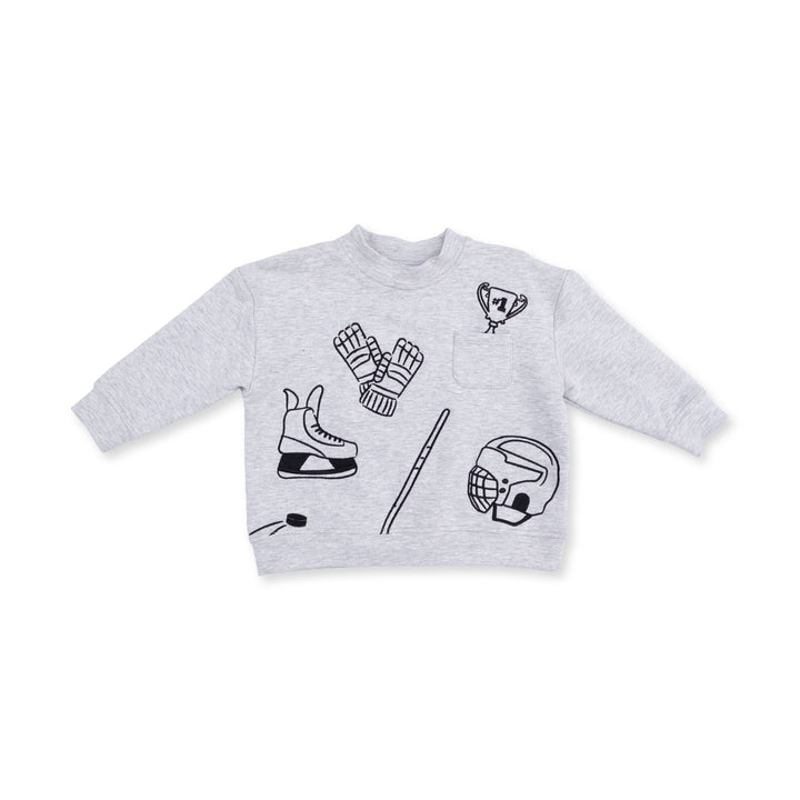 Hockey - Drop Sleeve Sweatshirt