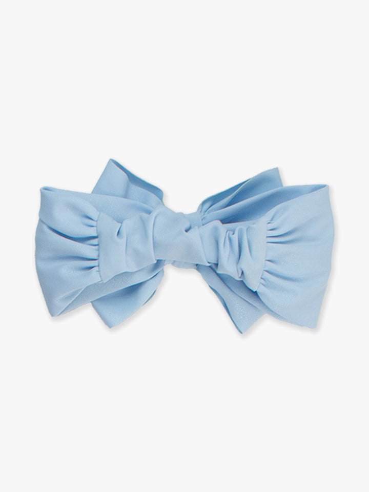 Girls Light Blue Shimmer Swim + Active Bow Headband